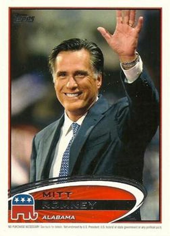 2012 Topps Update #PPR-12 Romney Presidential Predictor