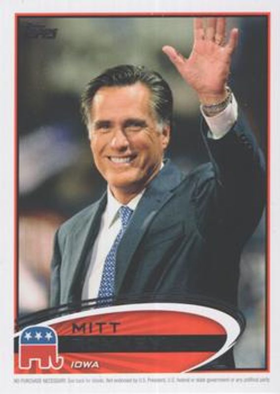 2012 Topps Update #PPR-15 Romney Presidential Predictor
