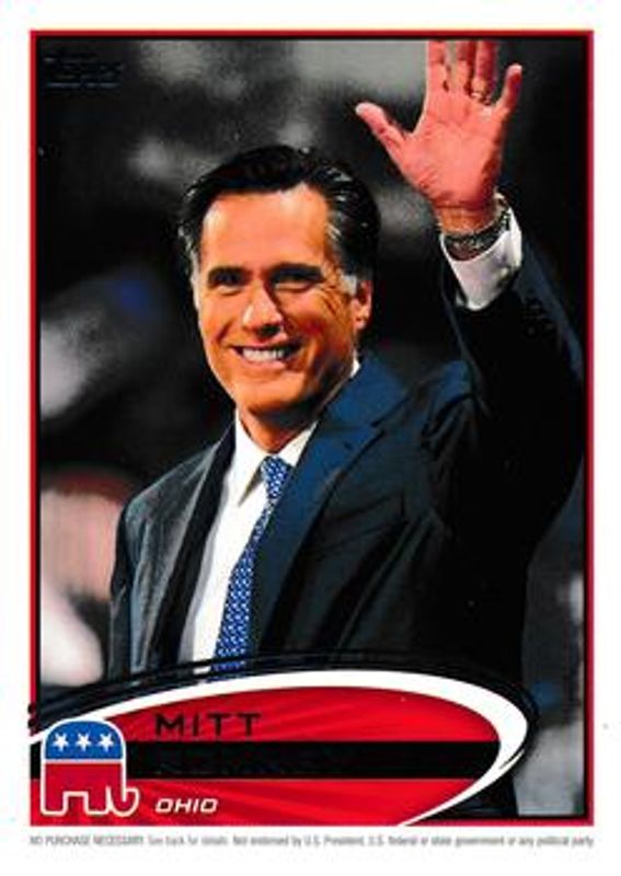2012 Topps Update #PPR-35 Romney Presidential Predictor