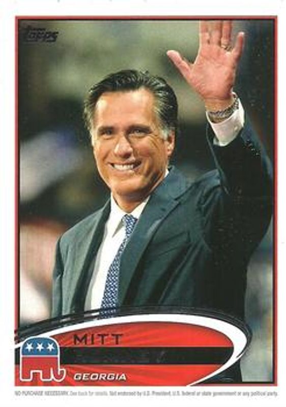2012 Topps Update #PPR-10 Romney Presidential Predictor