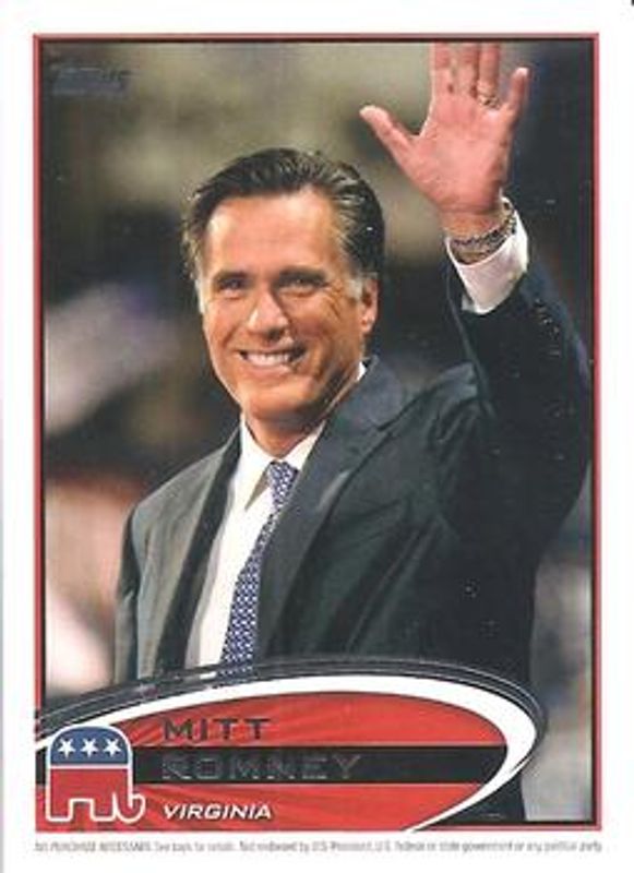 2012 Topps Update #PPR-46 Romney Presidential Predictor