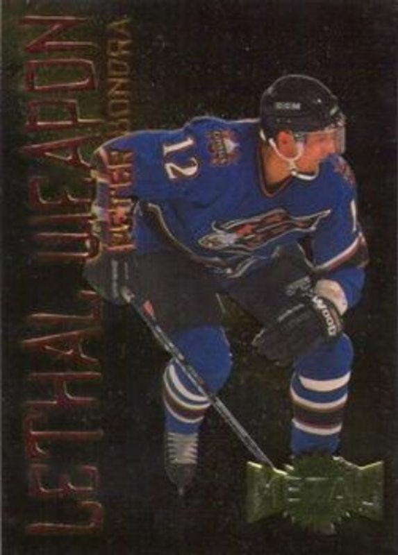 1996 Fleer Metal Universe #1 Lethal Weapons