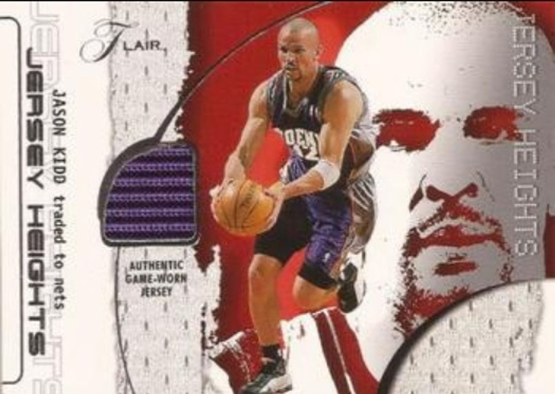 Jason Kidd 2001 Flair Jersey Heights RAW