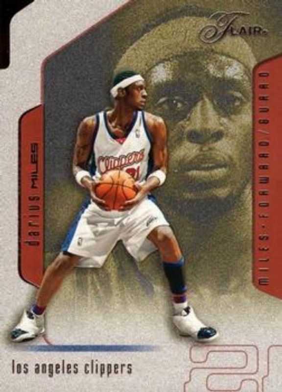 Darius Miles 2001 Flair #21 Base RAW