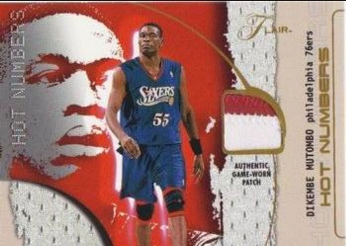 Dikembe Mutombo 2001 Flair Hot Numbers RAW