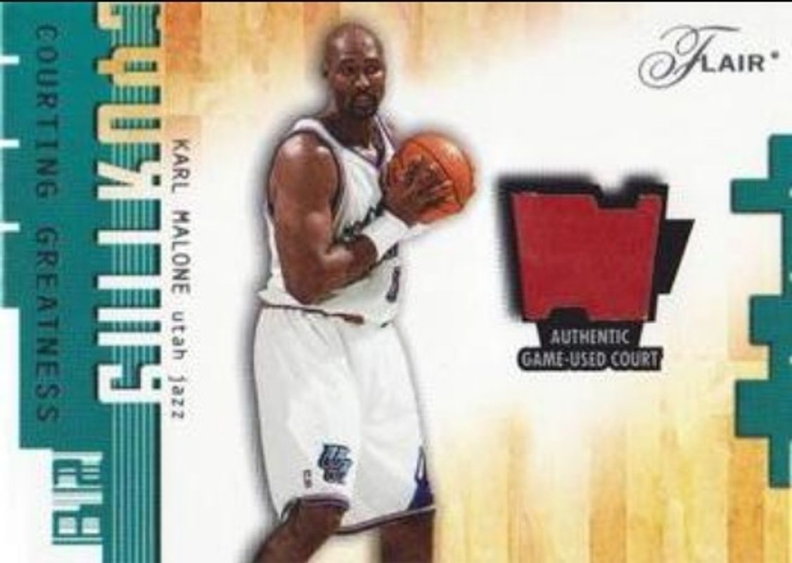 Karl Malone 2001 Flair Courting Greatness RAW
