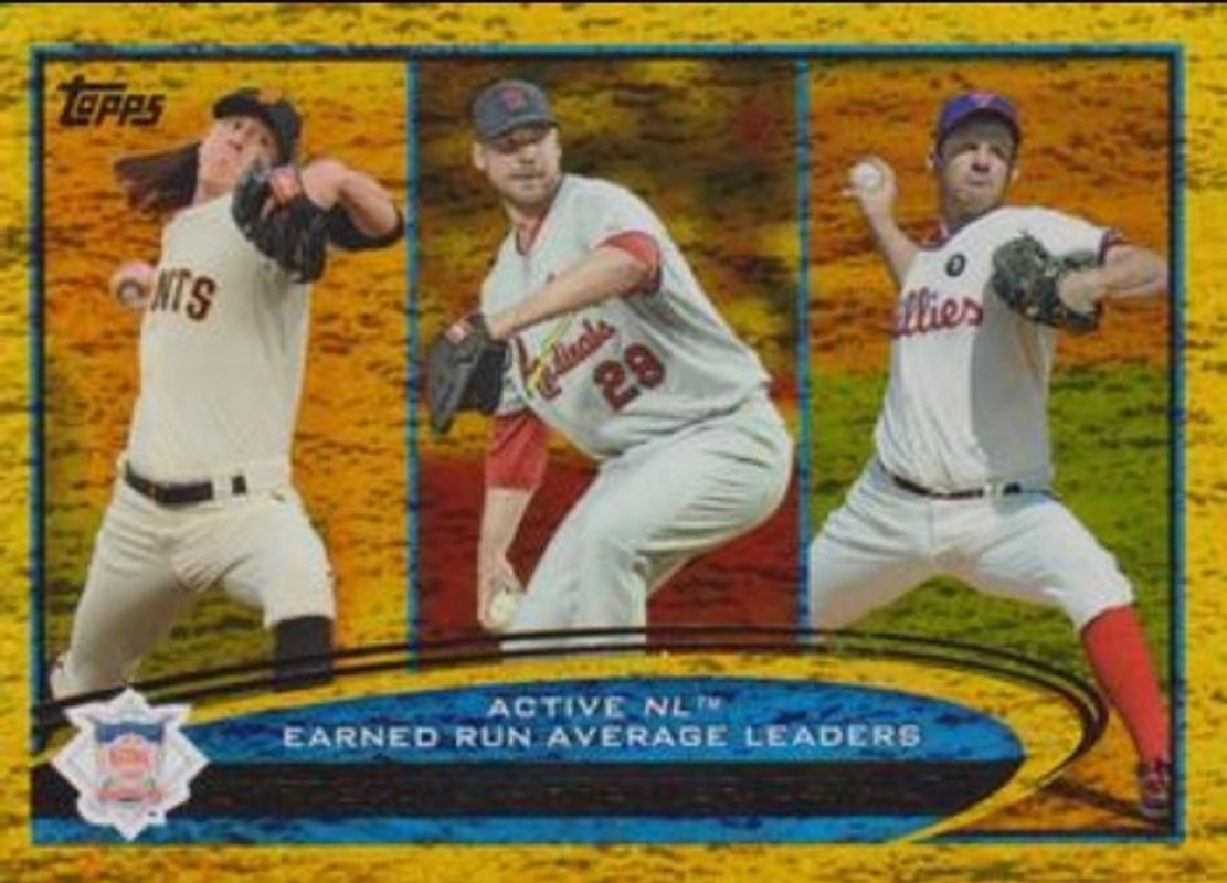 2012 Topps #92 League Leaders - Gold Sparkle