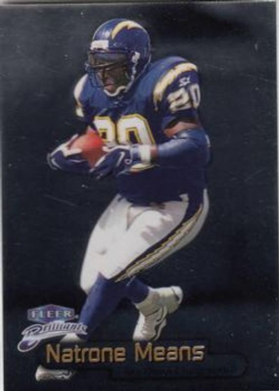 Natrone Means 1998 Fleer Brilliants #97 Base RAW