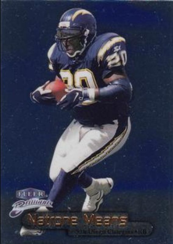 Natrone Means 1998 Fleer Brilliants #97B Blue RAW