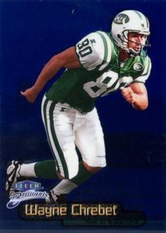 Wayne Chrebet 1998 Fleer Brilliants #38B Blue RAW