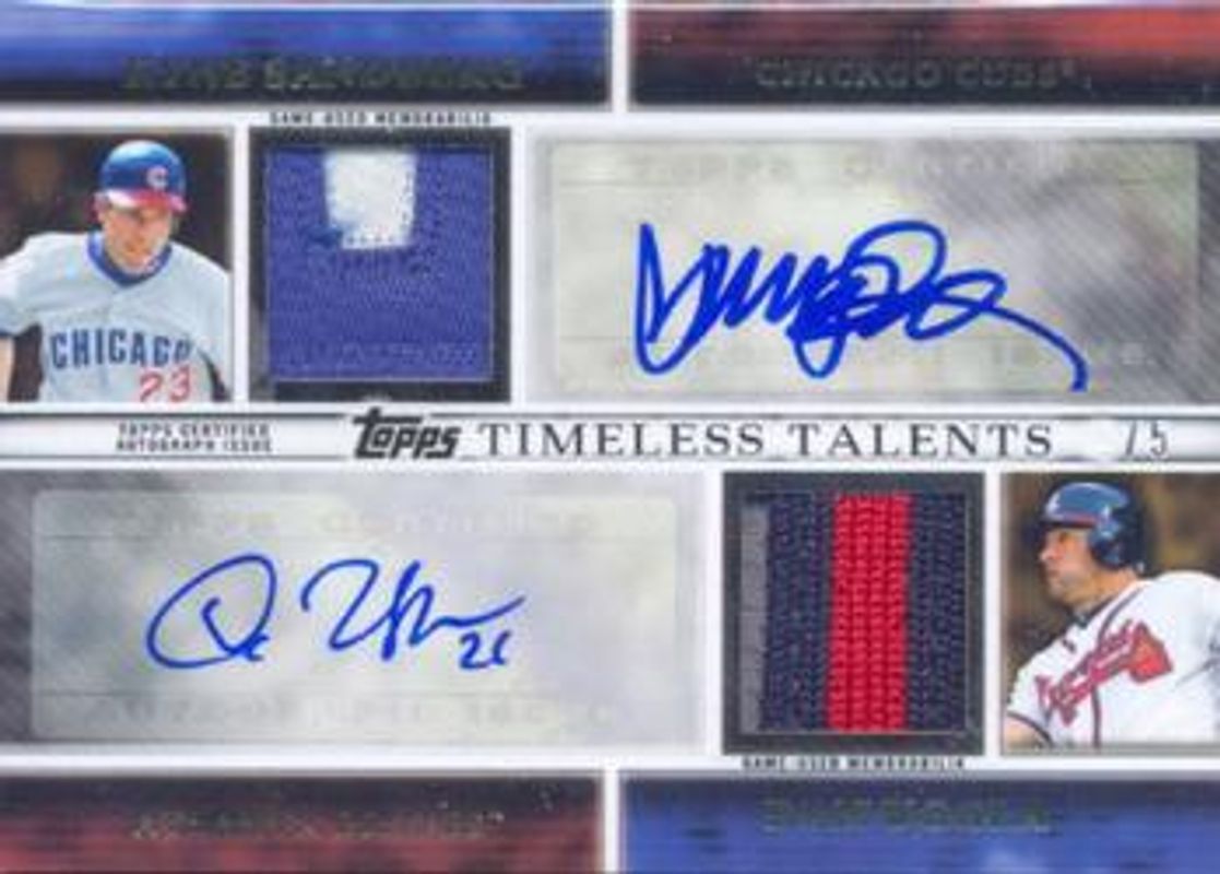 2012 Topps #TTDAR-SU Timeless Talents Dual Autographs Relics /5