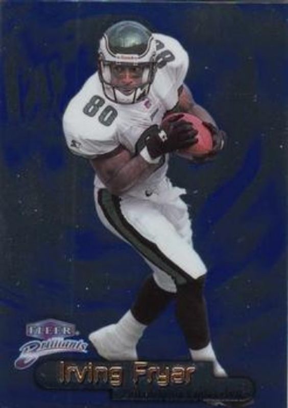 Irving Fryar 1998 Fleer Brilliants #89B Blue RAW