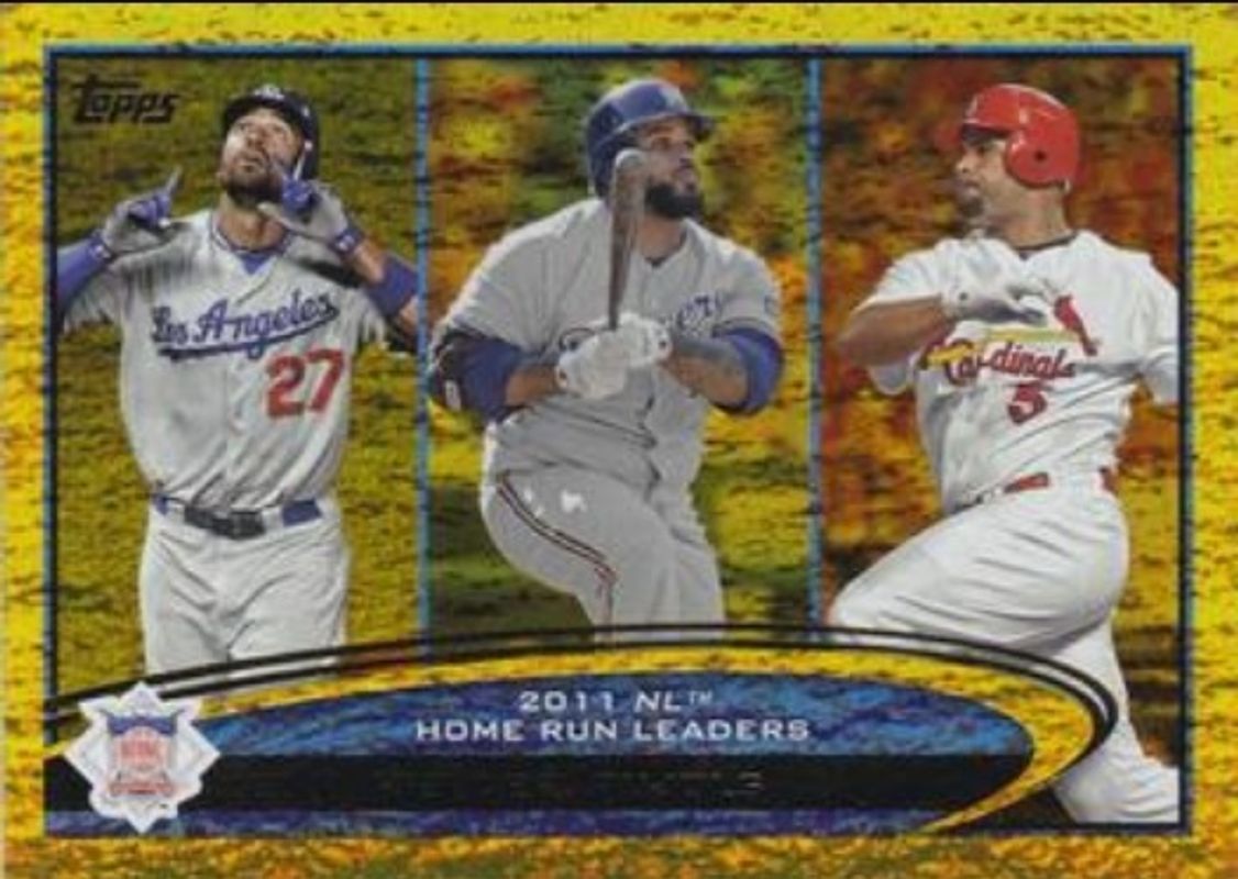 2012 Topps #77 League Leaders - Gold Sparkle