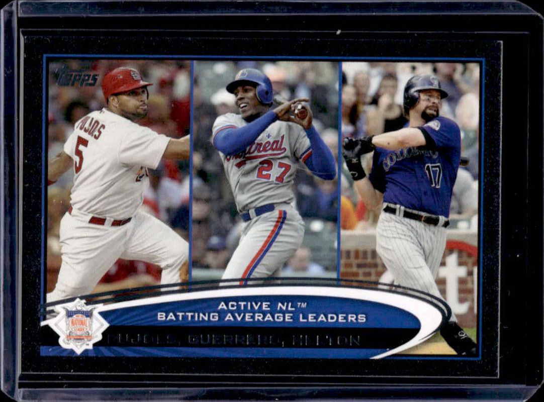 2012 Topps #124 League Leaders - Black /61