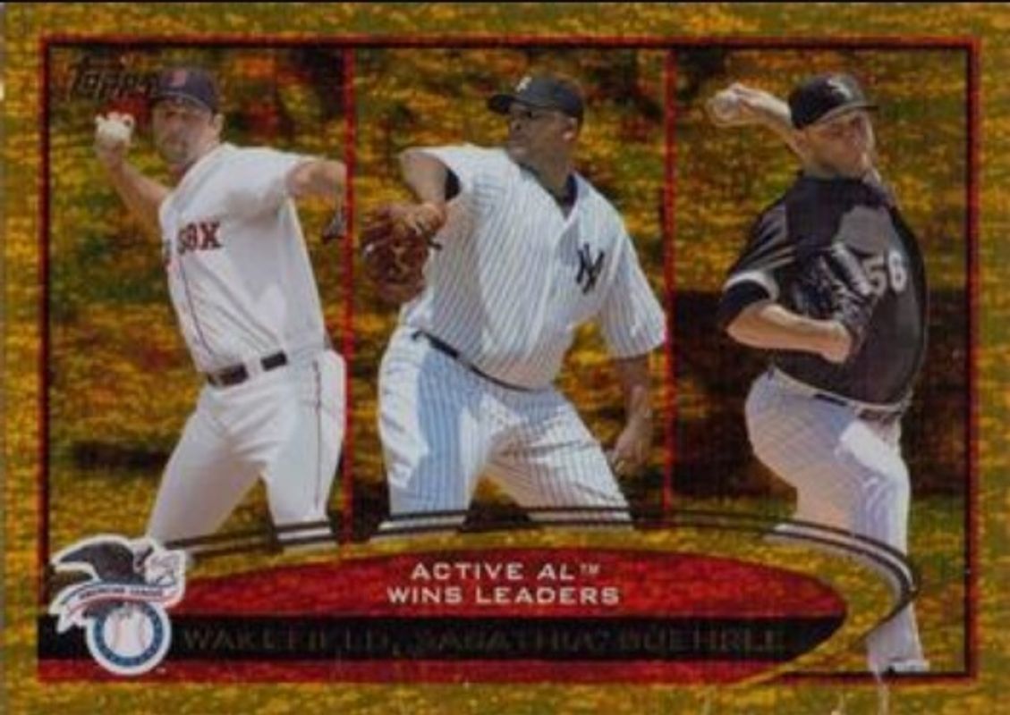 2012 Topps #212 League Leaders - Gold Sparkle
