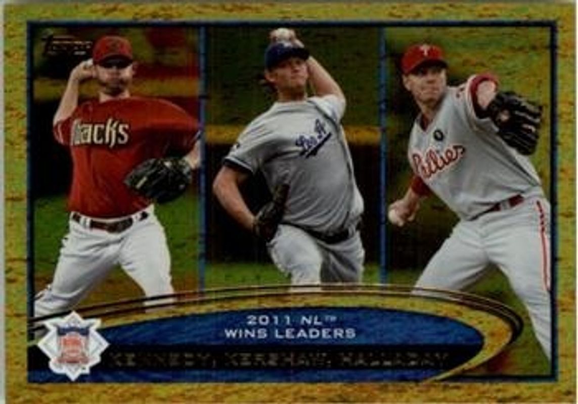2012 Topps #156 League Leaders - Gold Sparkle