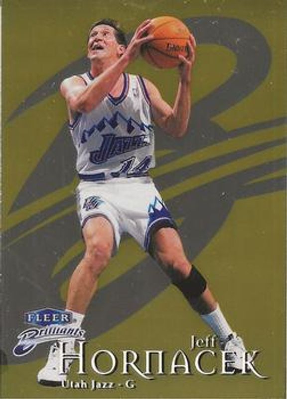 Jeff Hornacek 1998 Fleer Brilliants #32G Gold /99 RAW