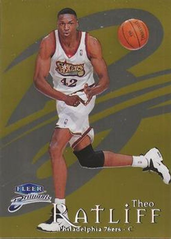 Theo Ratliff 1998 Fleer Brilliants #89G Gold /99 RAW