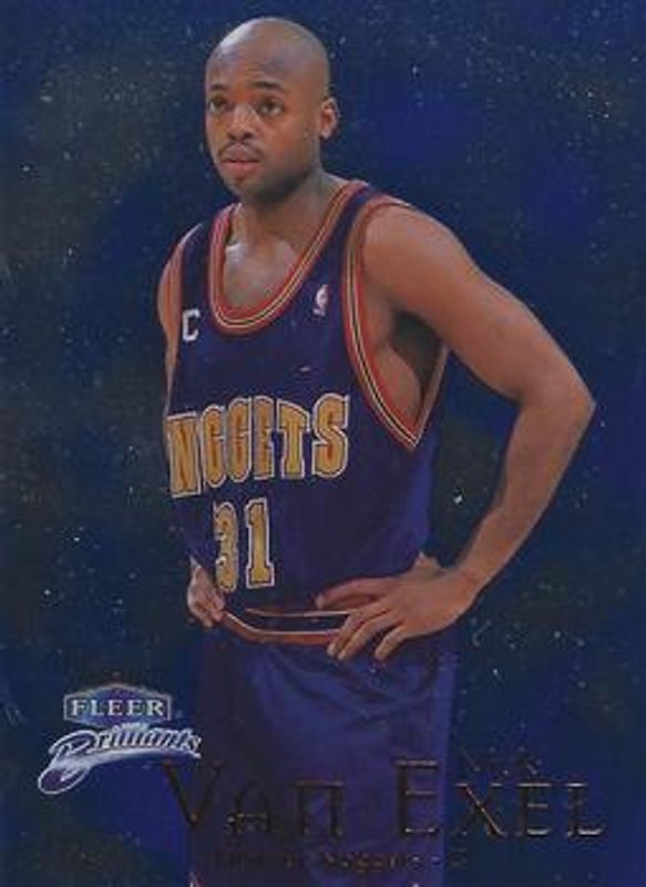 Nick Van Exel 1998 Fleer Brilliants #11B Blue RAW