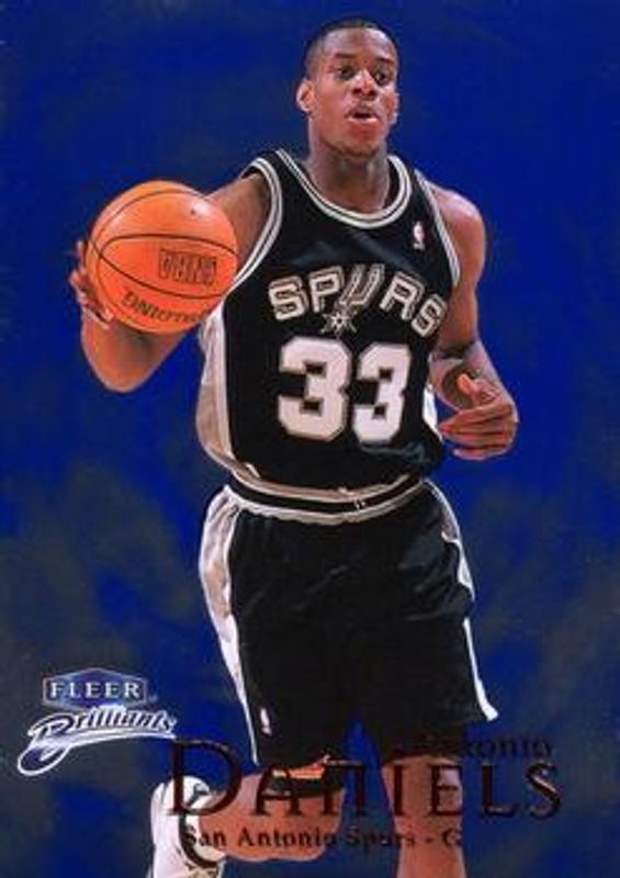 Antonio Daniels 1998 Fleer Brilliants #79B Blue RAW