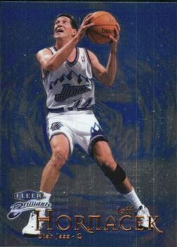 Jeff Hornacek 1998 Fleer Brilliants #32B Blue RAW
