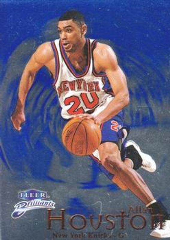 Allan Houston 1998 Fleer Brilliants #13B Blue RAW
