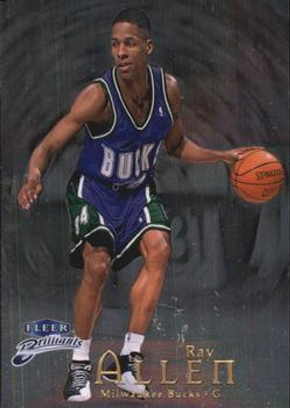 Ray Allen 1998 Fleer Brilliants #6 Base RAW