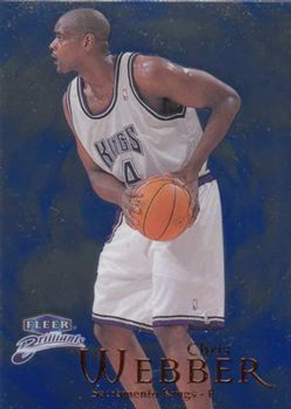 Chris Webber 1998 Fleer Brilliants #73B Blue RAW