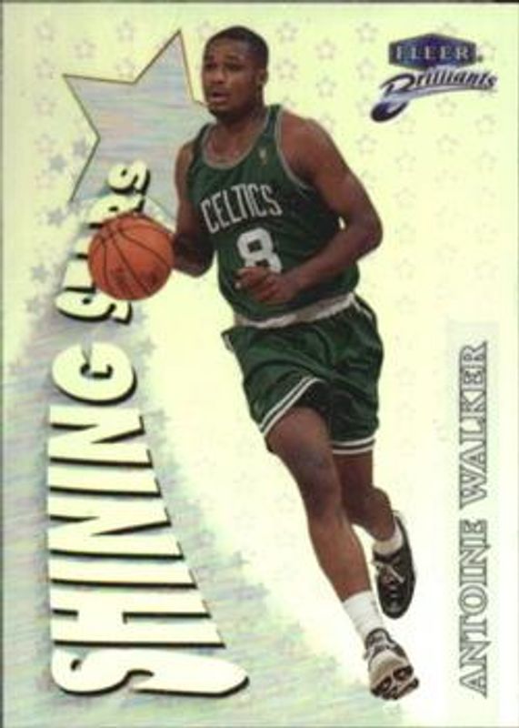Antoine Walker 1998 Fleer Brilliants #2-SS Shining Stars - Pulsars RAW