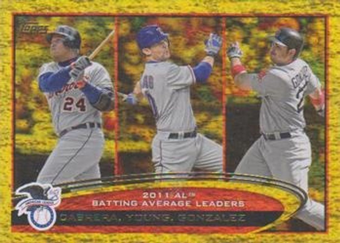 2012 Topps #239 League Leaders - Gold Sparkle