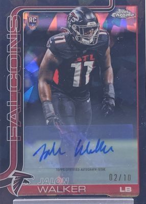 2025 Topps Chrome Sapphire Edition #RA-JW Rookie Autographs - Black /10