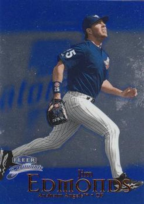 Jim Edmonds 1999 Fleer Brilliants #116B Blue RAW