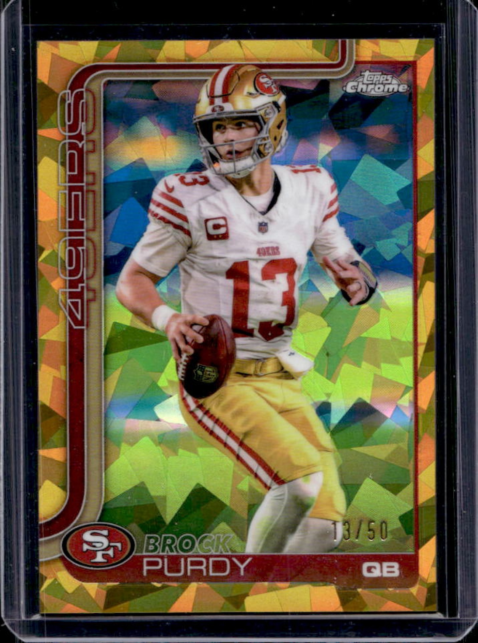 Brock Purdy 2025 Topps Chrome Sapphire Edition #262 Gold /50 Price ...
