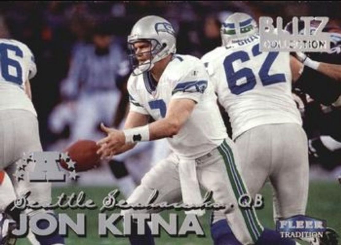 Jon Kitna 1999 Fleer Tradition #133BC Blitz Collection RAW