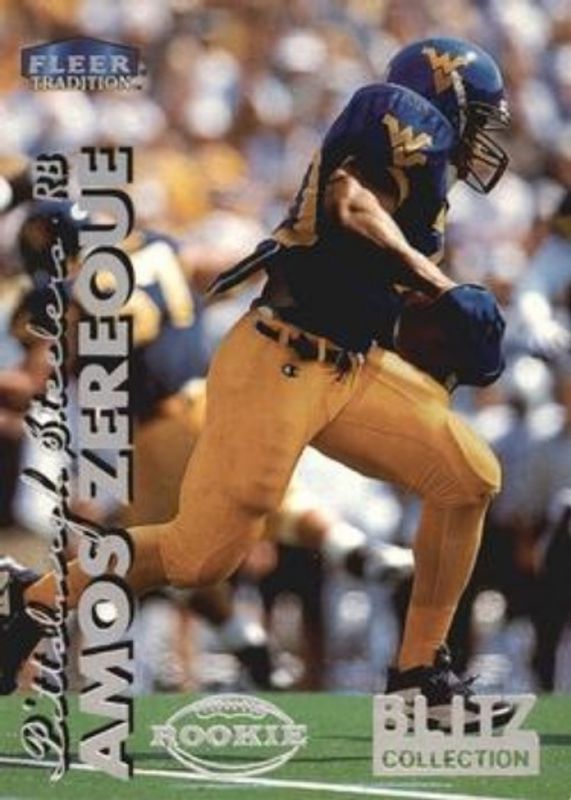 Amos Zereoue 1999 Fleer Tradition #300BC Blitz Collection Rookie RAW