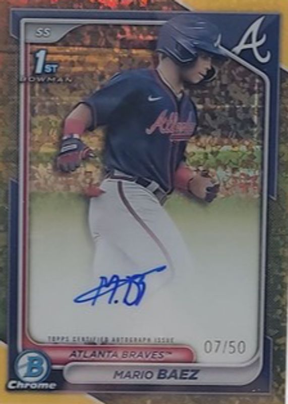 2024 Bowman Chrome #CPA-MB Prospect Auto - Gold Mini-Diamond Refractor /50 (1st)