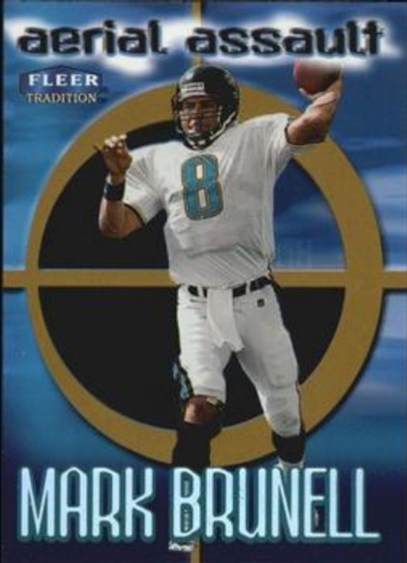 Mark Brunell 1999 Fleer Tradition #4-AA Aerial Assault RAW