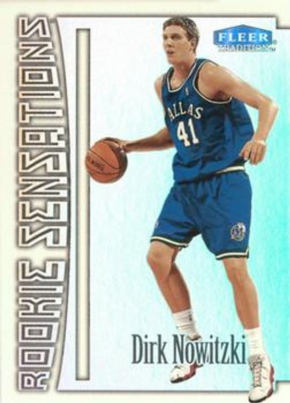 Dirk Nowitzki 1999 Fleer Tradition #15-RS Rookie Sensations RAW