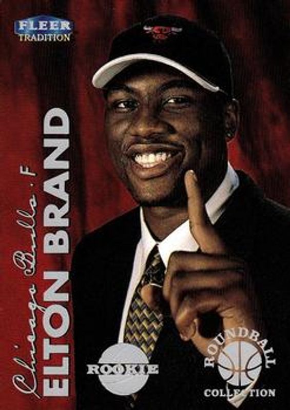 Elton Brand 1999 Fleer Tradition #203RB Roundball Collection Rookie RAW