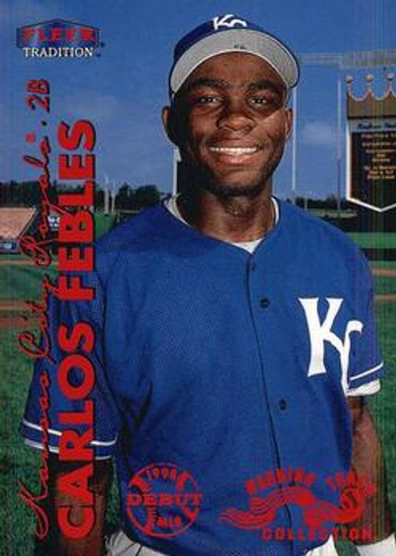 Carlos Febles 1999 Fleer Tradition #194W Warning Track Collection RAW