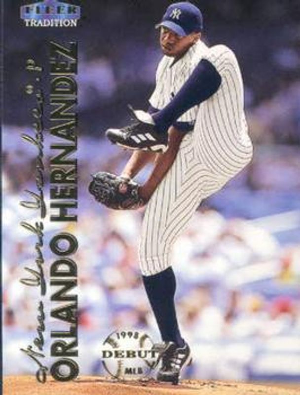Orlando Hernandez 1999 Fleer Tradition #100 Base Rookie RAW