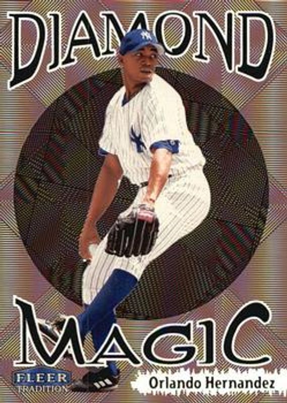 Orlando Hernandez 1999 Fleer Tradition #6DM Diamond Magic Rookie RAW
