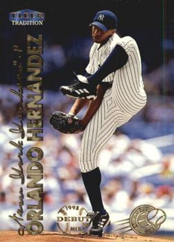 Orlando Hernandez 1999 Fleer Tradition #100 Millennium Rookie RAW