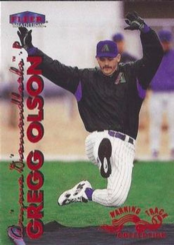 Gregg Olson 1999 Fleer Tradition #498W Warning Track Collection RAW