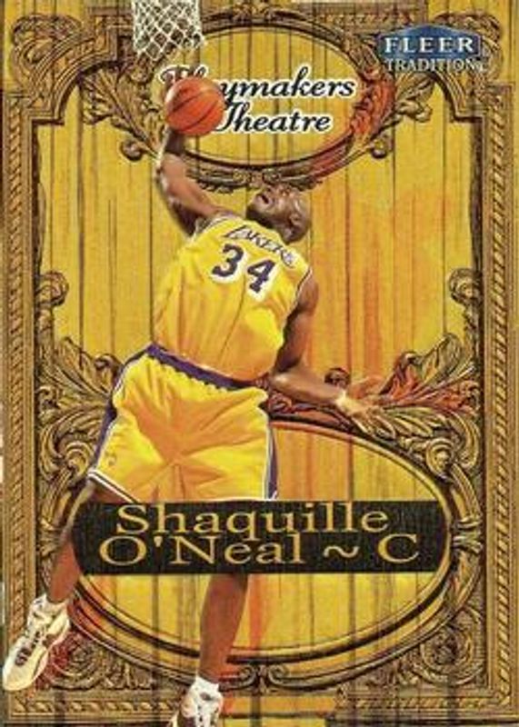 Shaquille O'Neal 1998 Fleer Tradition #12PT Playmakers Theatre /100 RAW