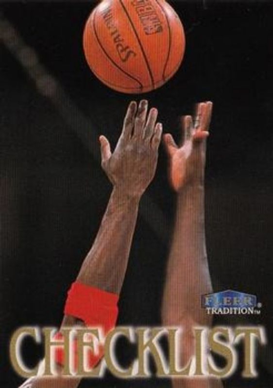 Checklist (NBA) 1998 Fleer Tradition #148 Base RAW