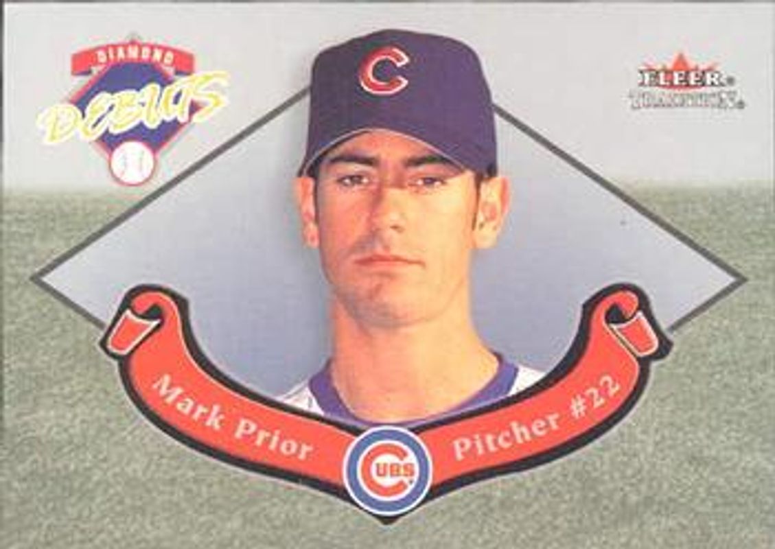 Mark Prior 2002 Fleer Tradition Update #U1-DD Diamond Debuts RAW