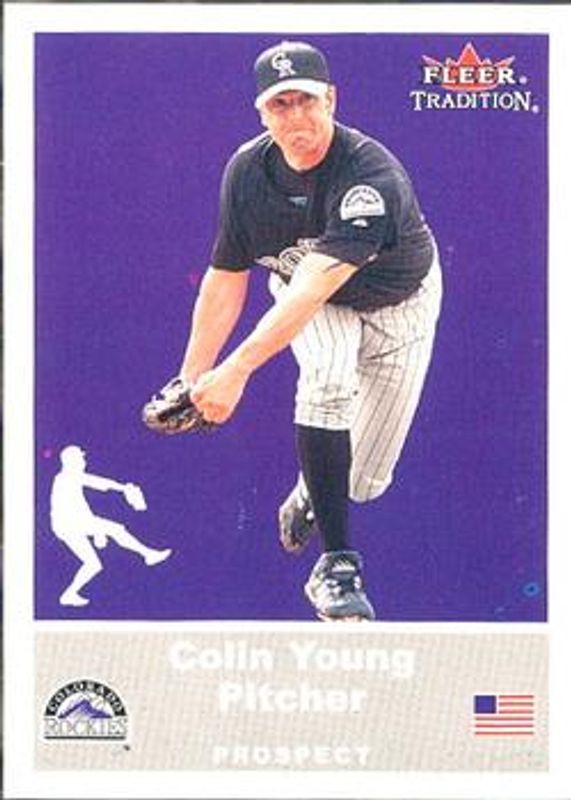 Colin Young 2002 Fleer Tradition Update #U70 Base Rookie RAW