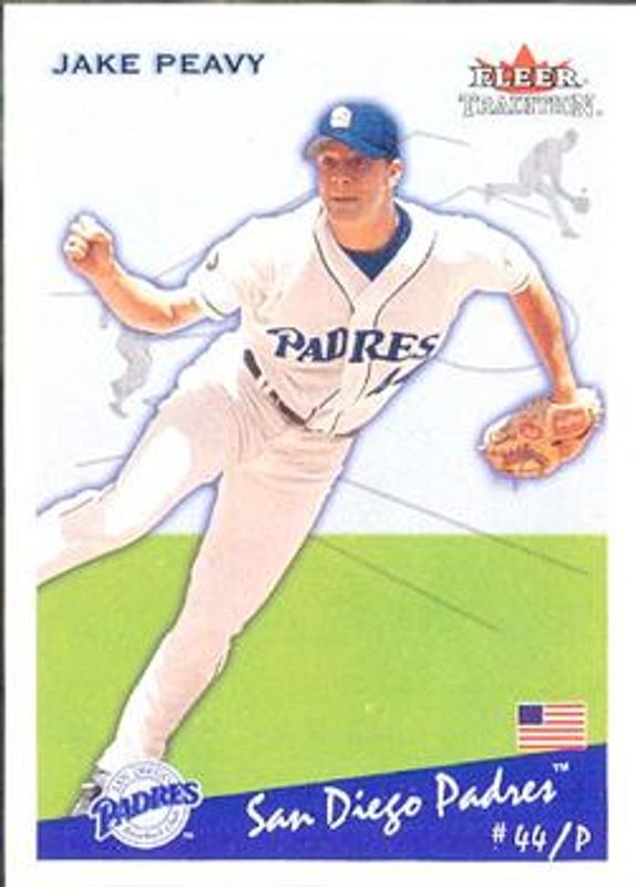 Jake Peavy 2002 Fleer Tradition Update #U243 Base RAW