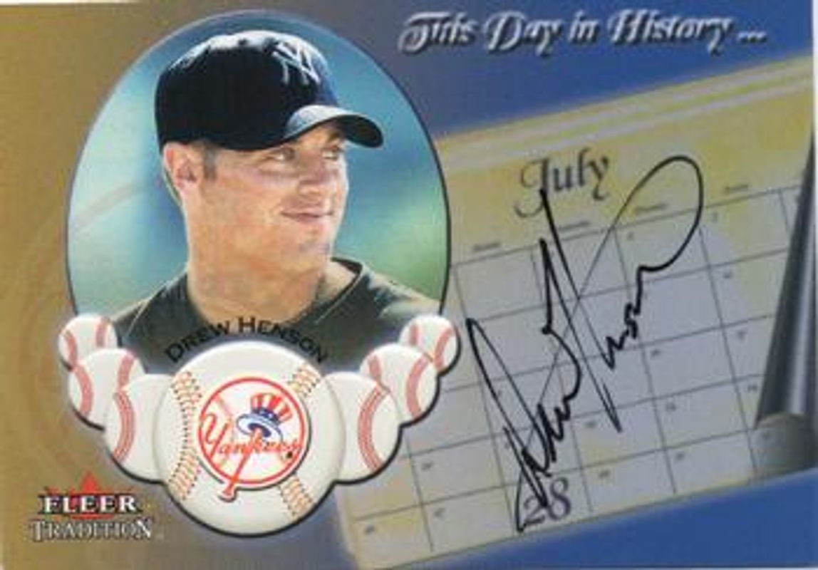 2002 Fleer Tradition Update This Day In History - Autographs